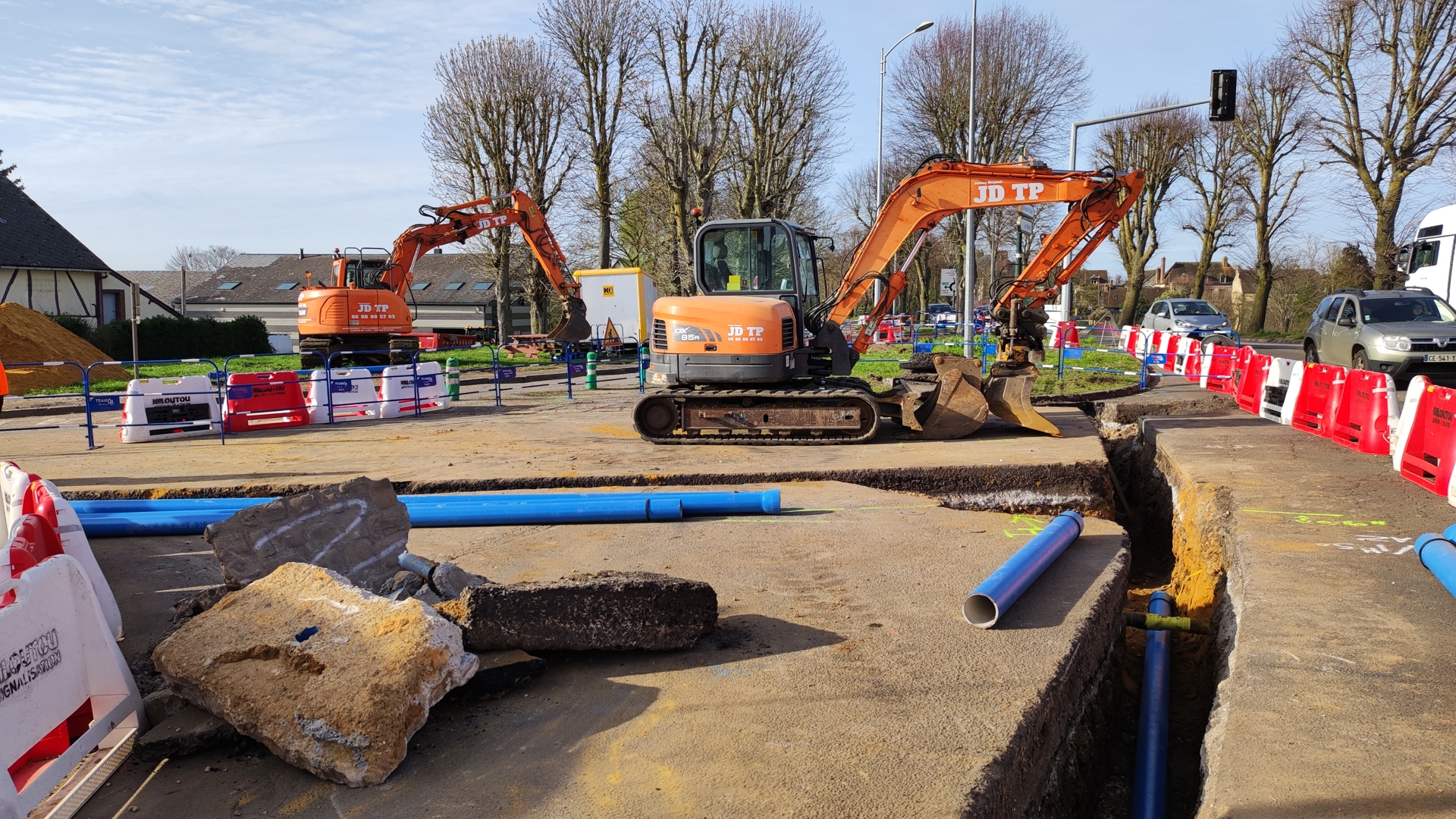 Travaux Porte de Mortagne